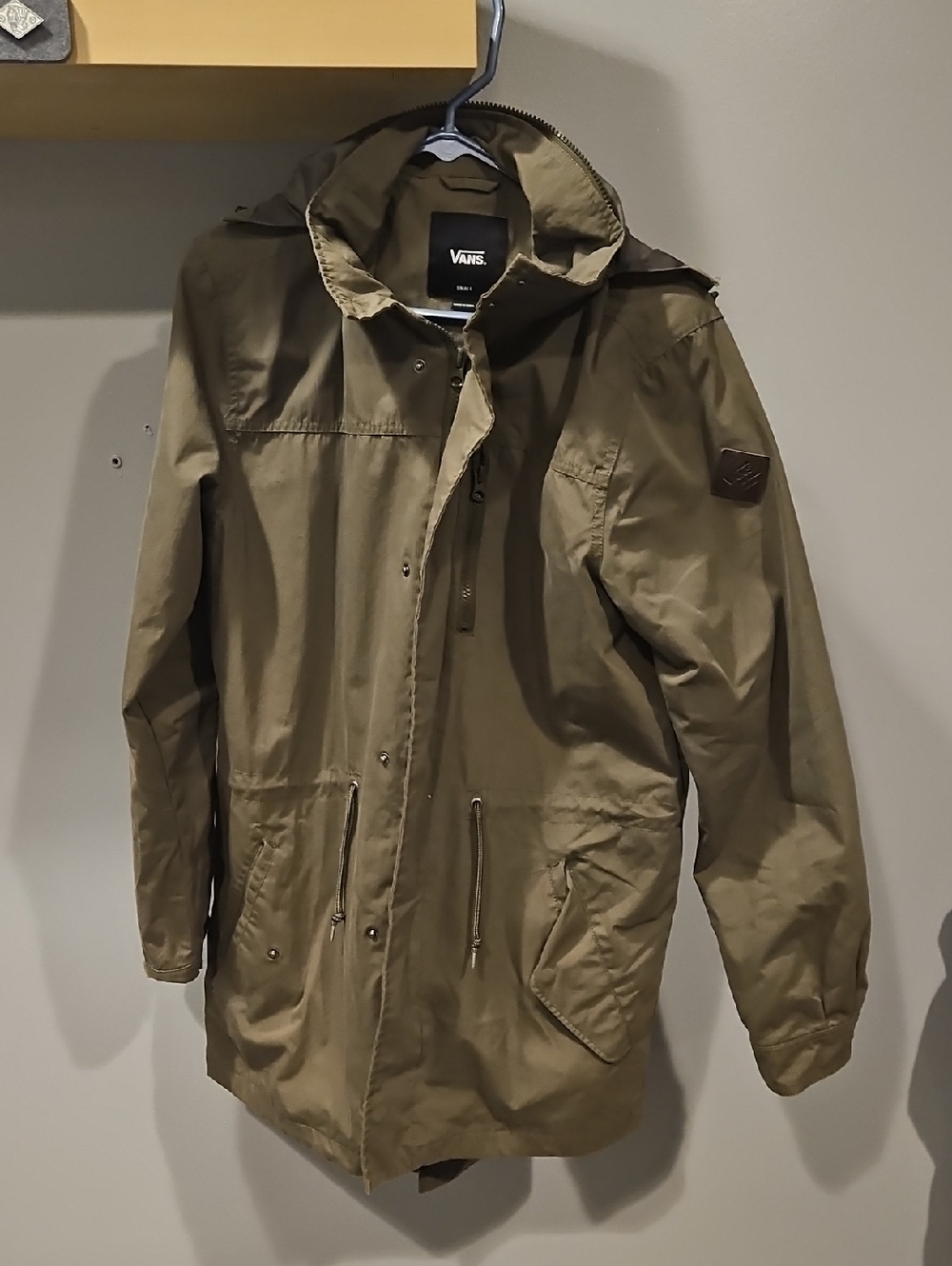Vans Men's Olive Green Hooded Field Jacket